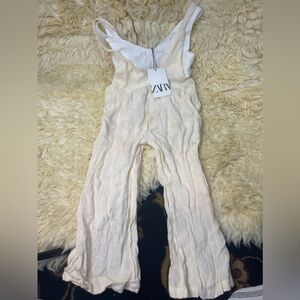 ZARA NEW WITH TAGS LINEN JUMPSUIT girls size 6